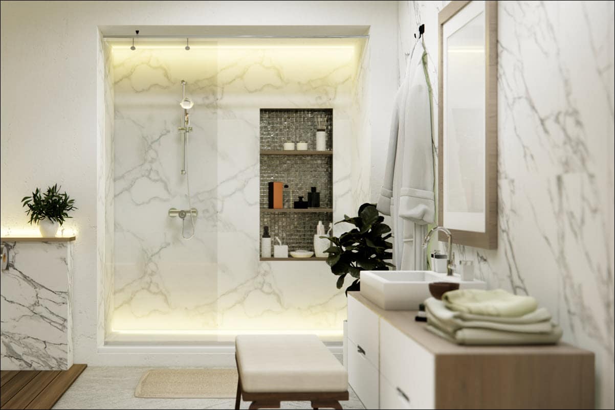 Contemporary Bath Remodel Gallery Item in Current Projects